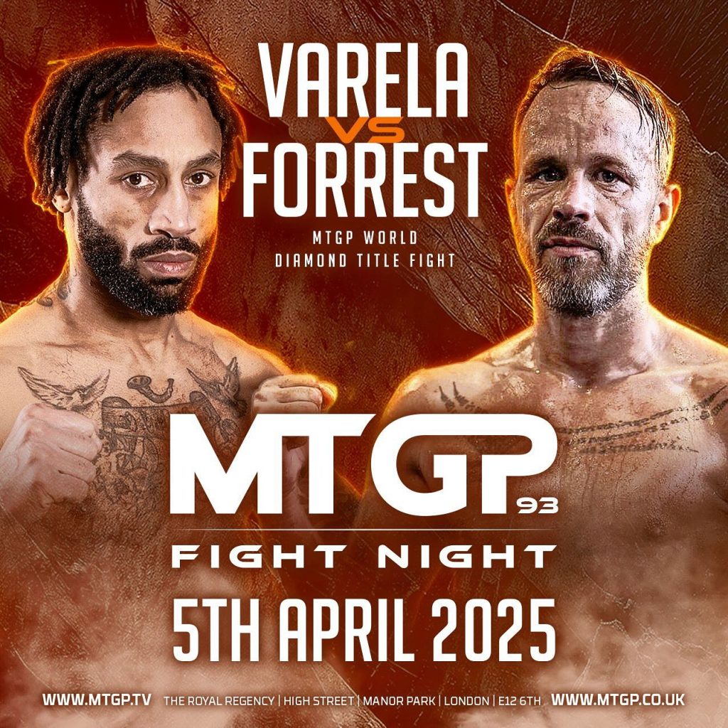 MTGP World Diamond Title Fight! 
Jose Varela vs. Simon Forrest – The stakes are higher than ever! Two warriors step into the ring, but only one will leave with the MTGP World Diamond Title. Who takes the crown? The Royal Regency, London, 5th April 2025