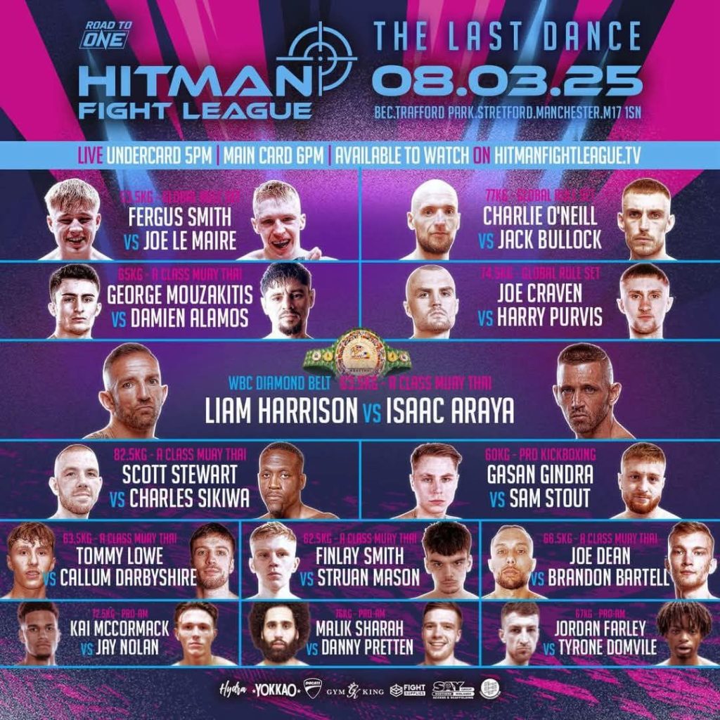 Muaythai - Hitman Fight League 2025: Liam Harrison's "Last Dance" Live in the UK