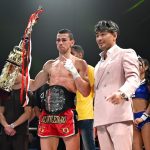 K-1 WORLD MAX 2024 Results Tokyo, Japan 7th July 2024, Yoyogi Arena hosted K-1 WORLD MAX featuring the finals for the 70kg WGP. When former K-1 MAX Champion Buakaw accepted the wildcard to enter the tournament many wondered if the 42 year old Thai superstar could regain the K-1 title, but Stoyan Koprivlenski dropped Buakaw with a head kick to secure a points victory. Koprivlenski went on to win the tournament, knocking out Viktor Akimov in the final. The opening round of the 55kg WGP was dominated by Japanese Kickboxer’s who won all four matches.