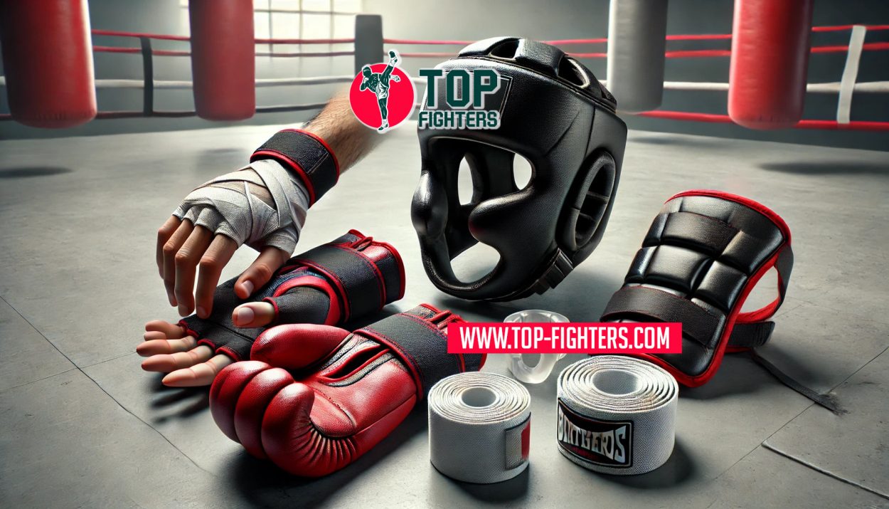 the five essential items a Muay Thai or kickboxing fighter needs for their first training session